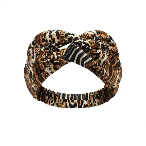CAMILLA “Long Live Letterpress” silk woven twist boho hippie headband Camilla Headband | eBay Australia main image 3